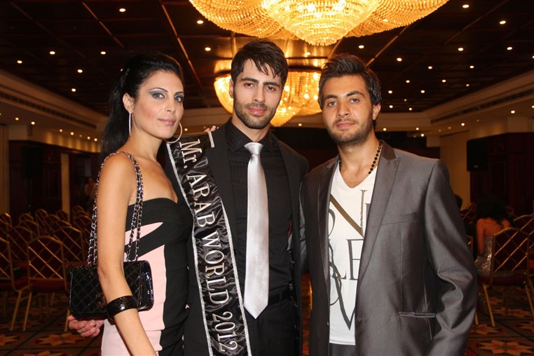 Press conference of Mr Arab world 2012